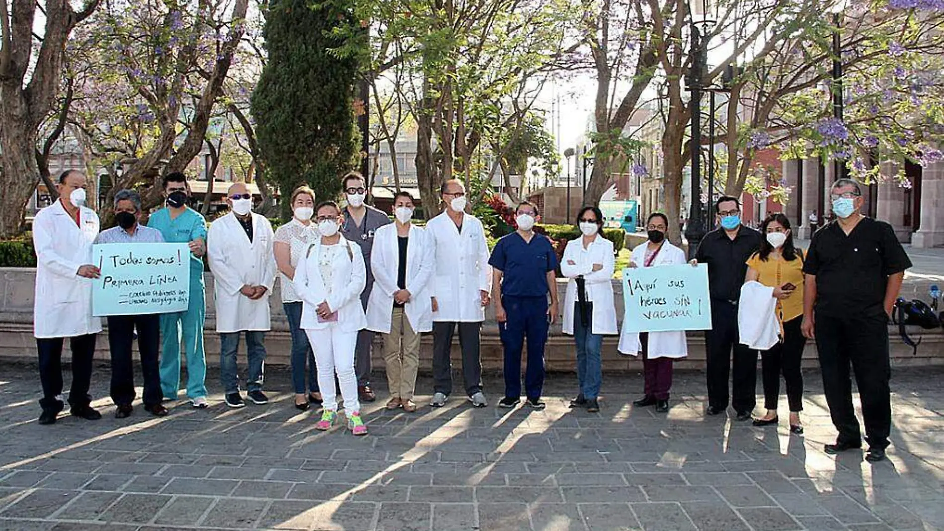 Médicos privados protesta vacuna Covid